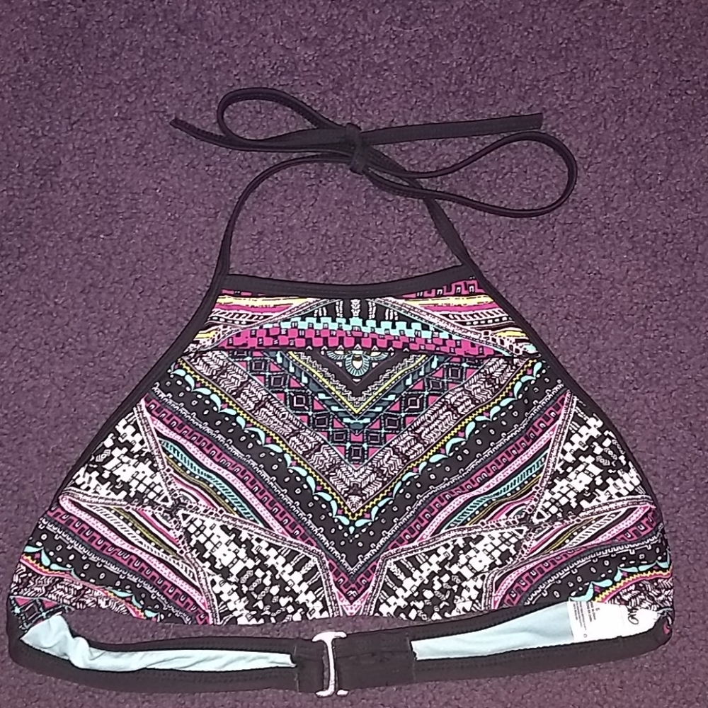 Clasp back swim suit top